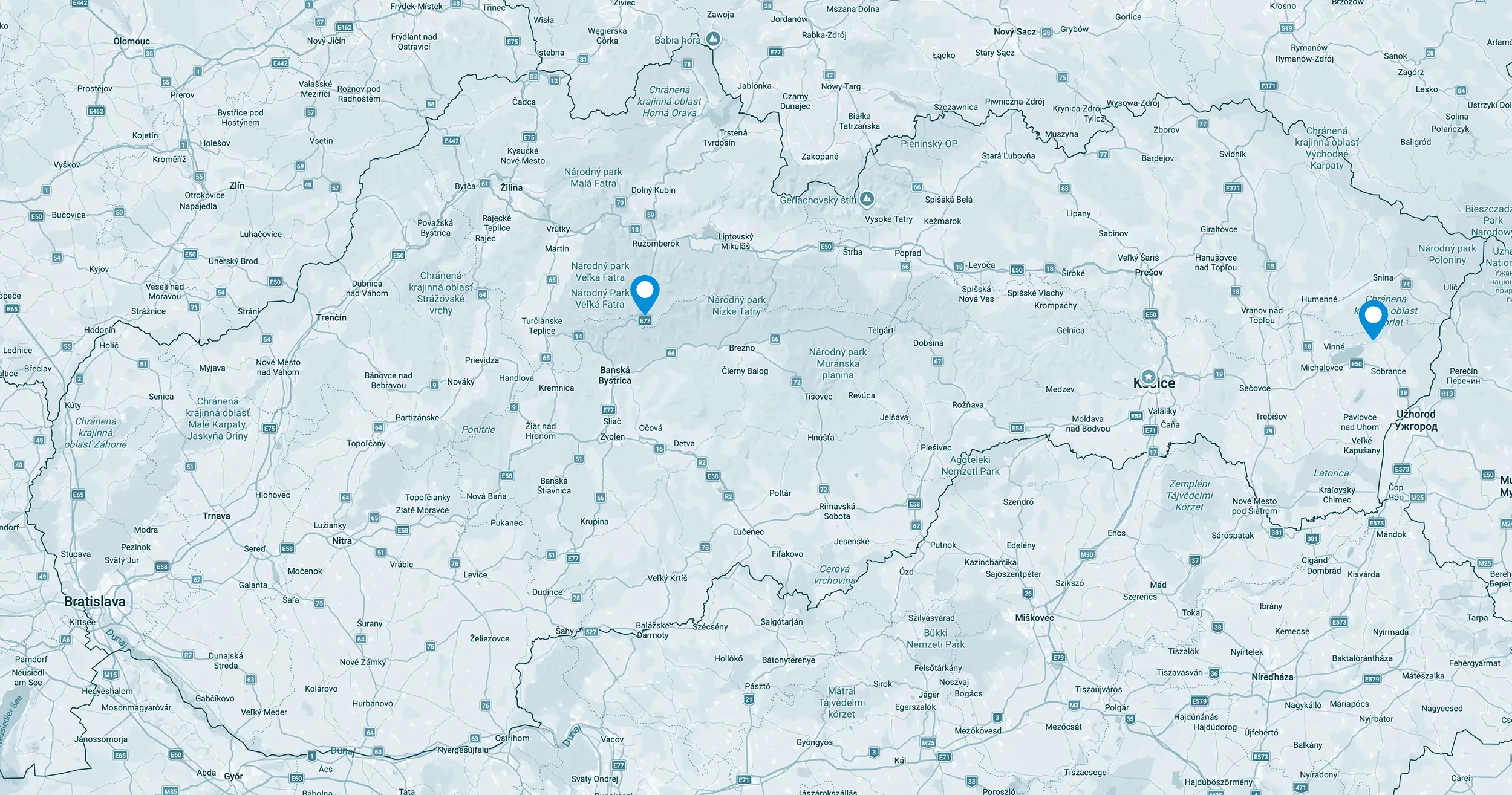 Mapa prameňov AQUA PRO